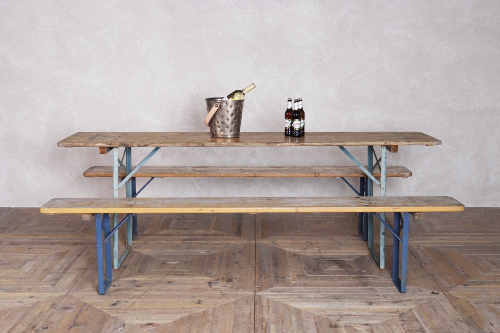 bierkeller foldable table and bench set